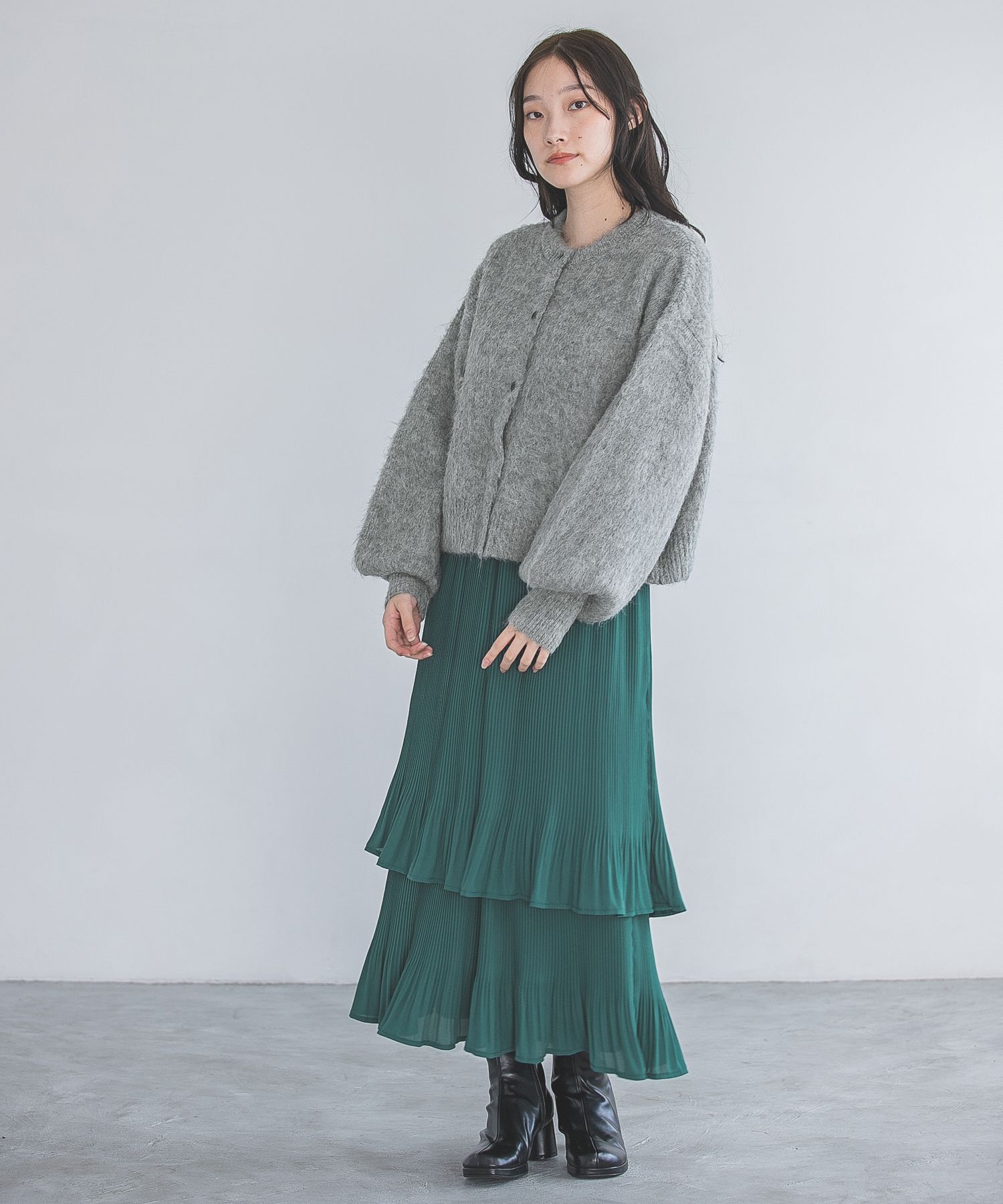 A part by 「ホソプリーツティアードスカート」|スカート|