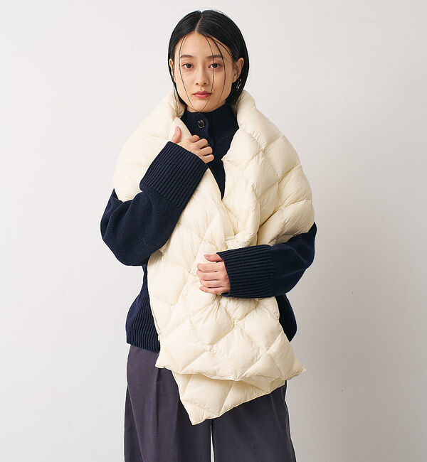 collex「【TAION】リバーシブルダウンストール」|マフラー|