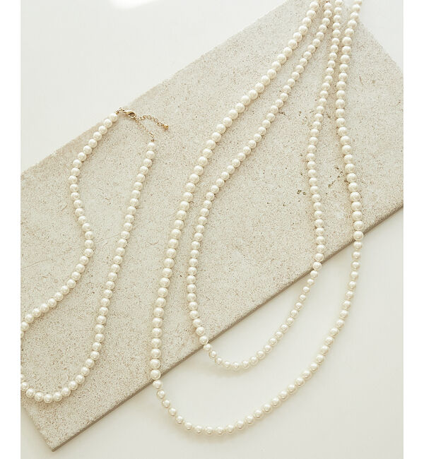 collex「【dignif】【金属アレルギー対応】3WAY2連パールネックレス」|ネックレス|