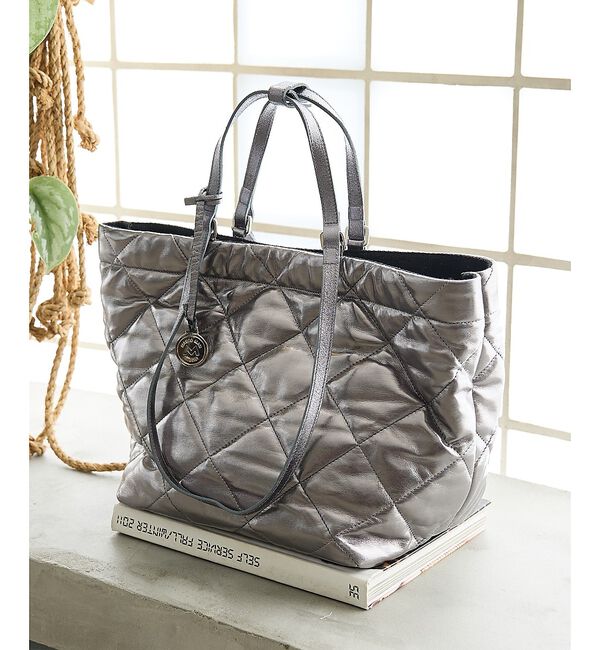 collex「【MARCO MASI】２WAYハンドルキルトトート」|トートバッグ|シルバー