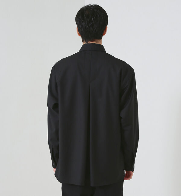 ABAHOUSE「【インバーテッドプリーツ】ワーク シャツブルゾン / オーバーシャツ」|シャツ・ブラウス|