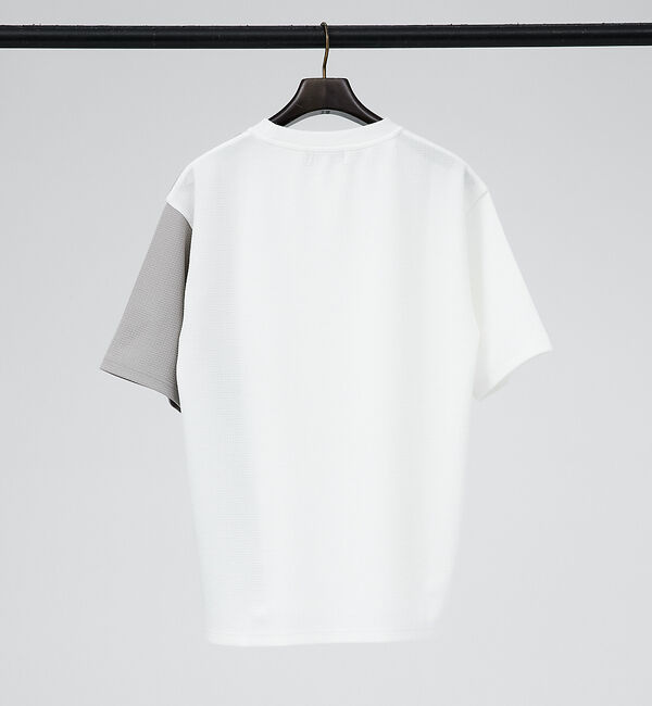 ABAHOUSE「【パネル切替】フクレジャガード 半袖 Tシャツ」|Tシャツ・カットソー|