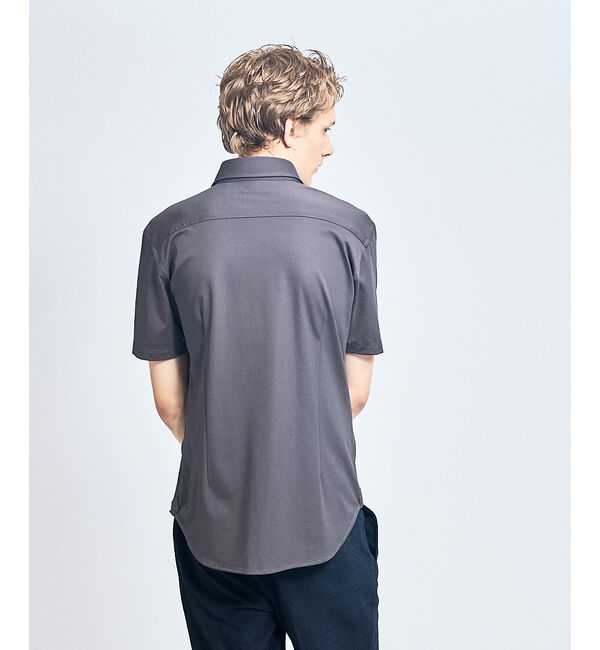 ABAHOUSE「【接触冷感】アイスピケ ストレッチ 半袖シャツ / FLEX SHIRTS」|シャツ・ブラウス|