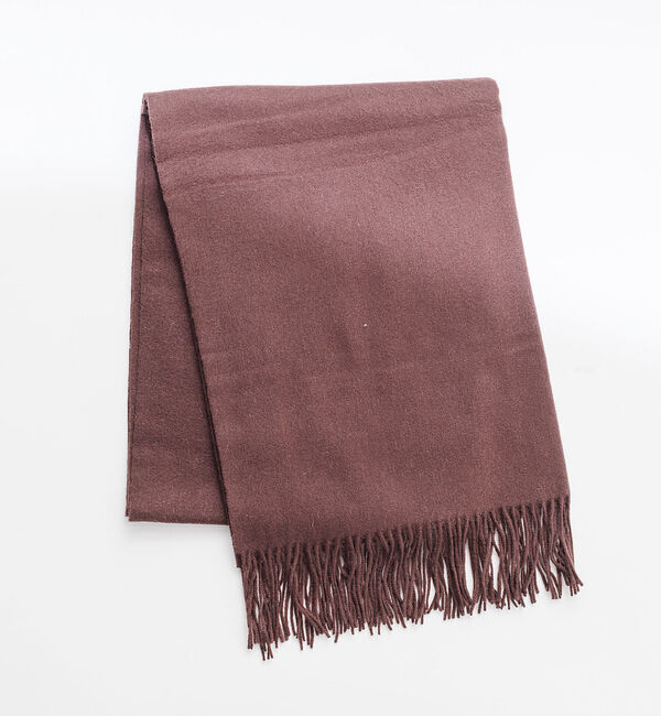 ABAHOUSE「【ウール100%】ベーシック 細幅マフラー 65&times;170」|マフラー|ブラウン