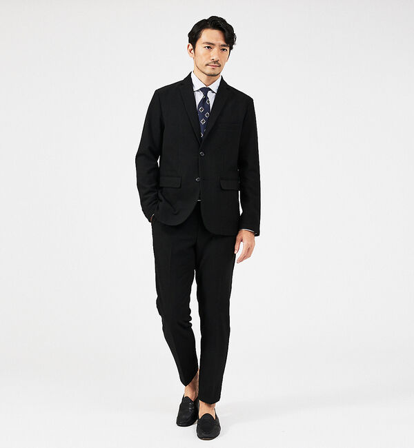 ABAHOUSE「【上下2点セット】カシミヤタッチ ピーチ起毛 ストレッチ セットアップ/スーツ」|スーツ|