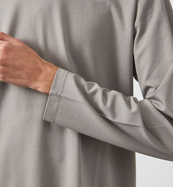 ABAHOUSE「【定番】ドレスポンチ クルーネック 長袖Tシャツ / ストレッチ」|Tシャツ・カットソー|