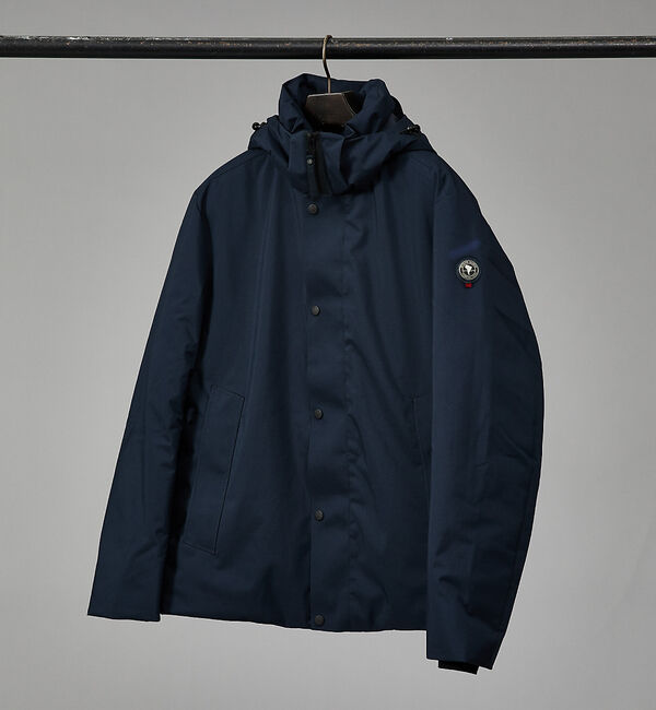 ABAHOUSE「【CAPE HORN】別注カラー / COCKBURN / フーデット ショート」|ダウン|ネイビー