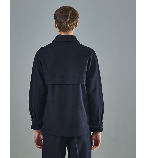 ABAHOUSE「【セットアップ対応】ウールミルド CPOシャツブルゾン/ ボックスシルエット」|ブルゾン・スタジャン|