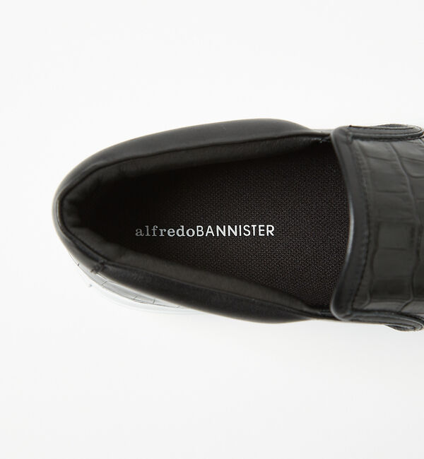 alfredoBANNISTER「【Margome sole】シャークソール クロコダイル柄 レザー スニーカー」|スニーカー|