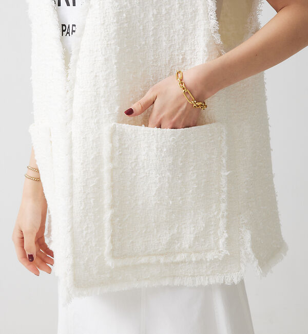 Rouge vif「【Oggi掲載】ツィードベスト」|ベスト・ジレ|