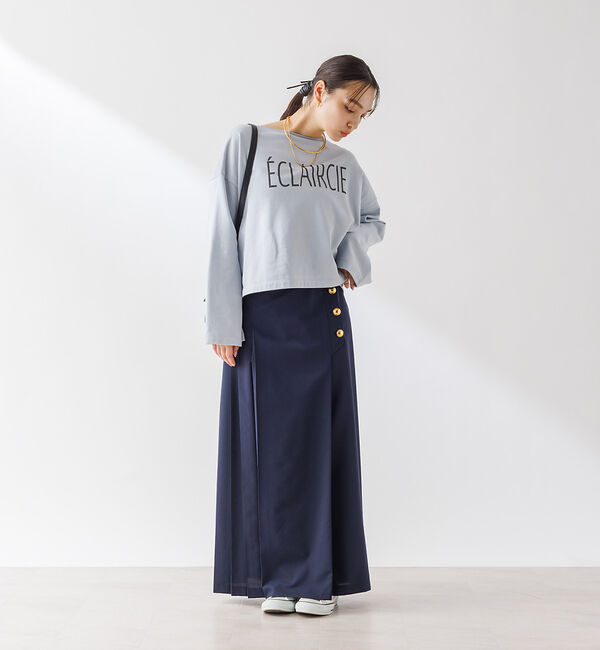 Rouge vif「【セットアップ対応】ラッププリーツボタンスカート」|スカート|