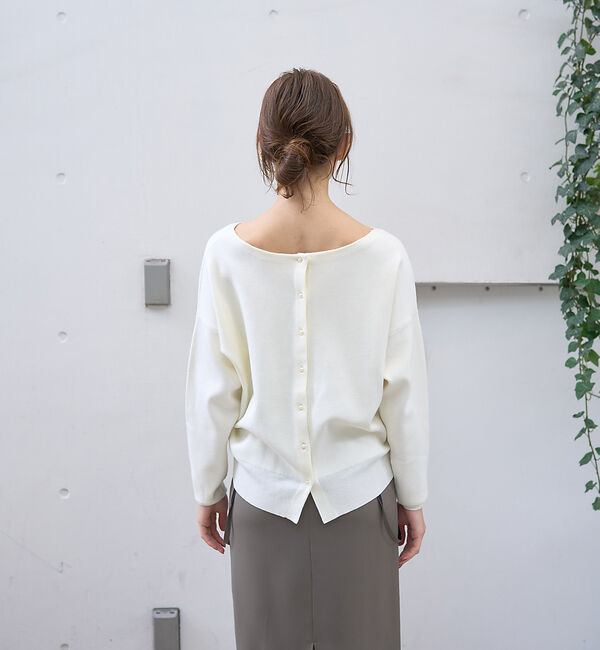 Rouge vif「スムース2WAYパールニット」|ニット・セーター|