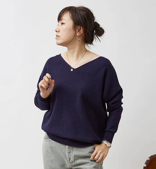 Rouge vif「スムース2WAYパールニット」|ニット・セーター|