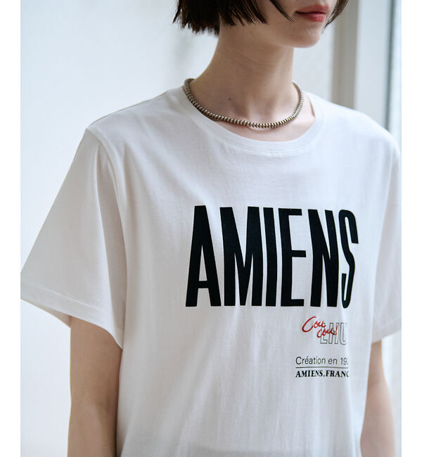 Rouge vif「別注【La Hutte / ラ ユット】フロッキー &times; 刺繍 ロゴTシャツ /」|Tシャツ・カットソー|