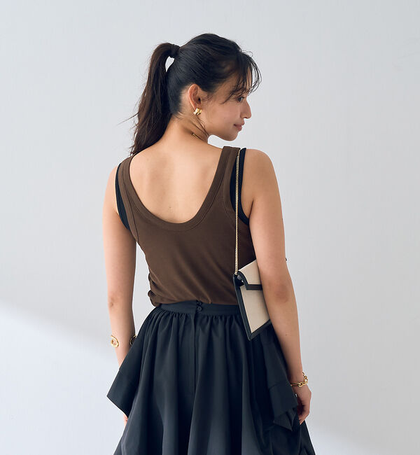 Rouge vif「【2枚セット】レイヤードカットタンクトップ」|キャミソール|