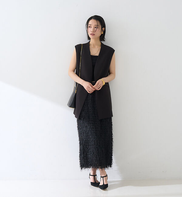 Rouge vif「【セットアップ対応】ストレッチダブルクロスジレ」|ダウンベスト・ベスト|