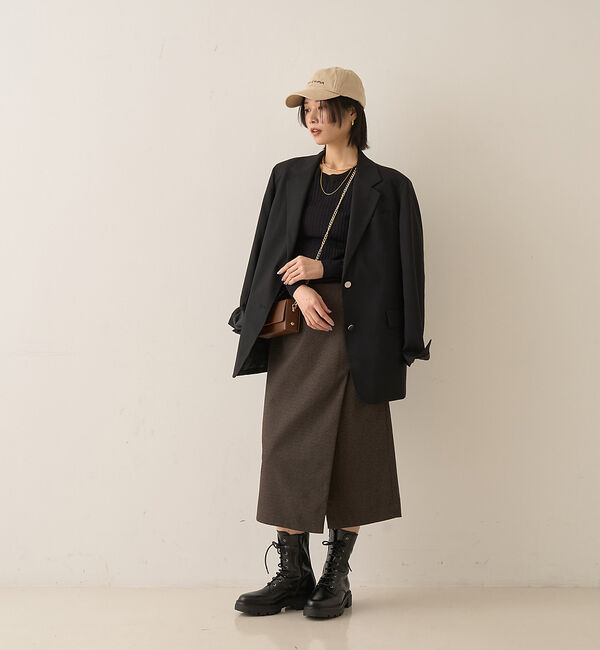 Rouge vif「【ENESS/エネス】9ホールレースアップブーツ」|ショートブーツ|