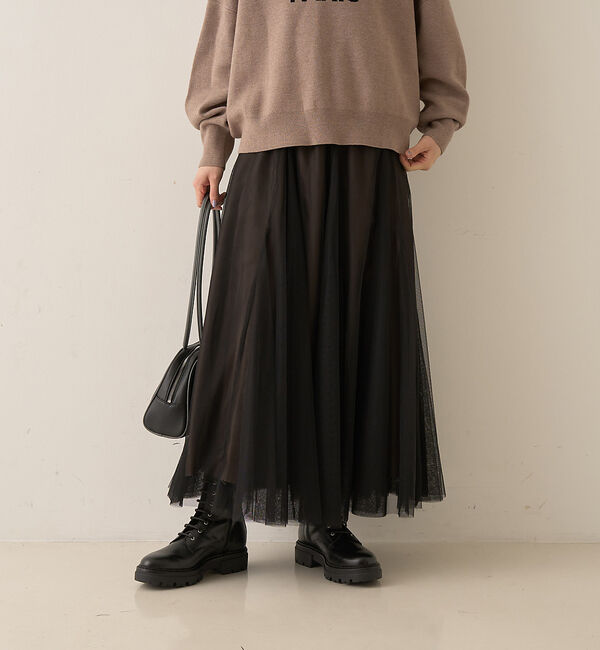 Rouge vif「【2025AW新作】【ロングセラー】チュールマチフレアスカート」|スカート|