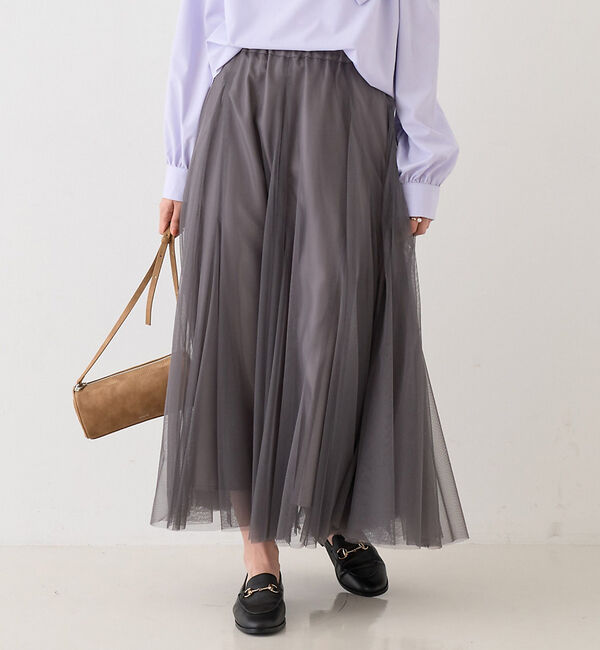 Rouge vif「【2025AW新作】【ロングセラー】チュールマチフレアスカート」|スカート|