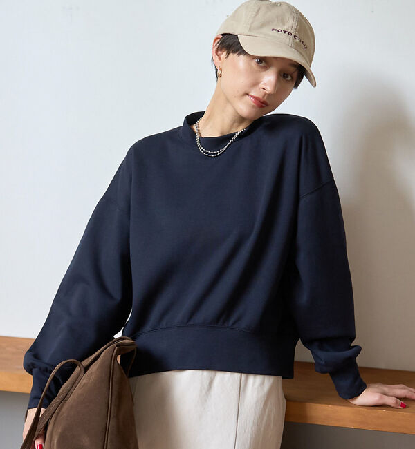Rouge vif「【2025AW新色登場】ダンボールショートスウェット」|スウェット・ジャージ|ネイビー