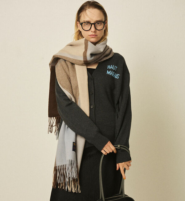 Rouge vif「【定番人気】【2025AW新作】【TWEEDMILL/ツイードミル】大判ストール」|マフラー|