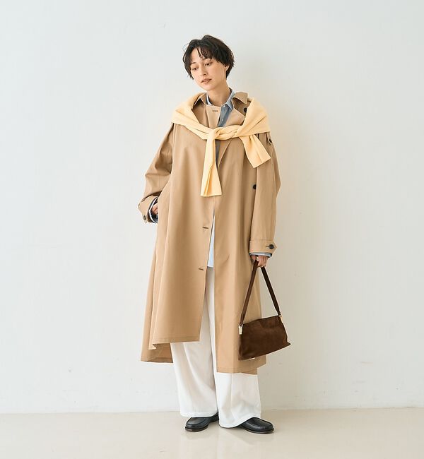 Rouge vif「【2サイズ展開】撥水NEWロングトレンチコート」|トレンチコート|