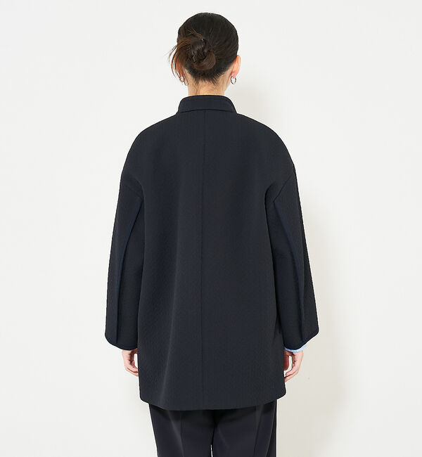 qualite「ヘリンボンジャガードコート」|ミリタリー・モッズコート|