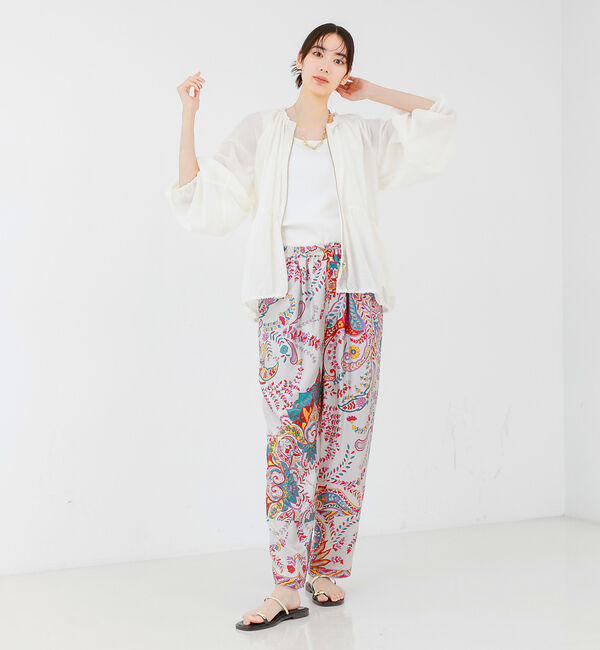 qualite「ラウンドスリーブギャザーブルゾン」|ブルゾン・スタジャン|