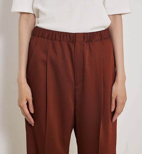 qualite「センタープレスカルゼイージーパンツ」|その他|