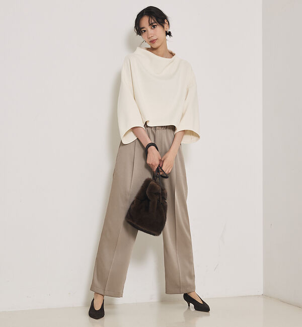 qualite「センタープレスカルゼイージーパンツ」|その他|