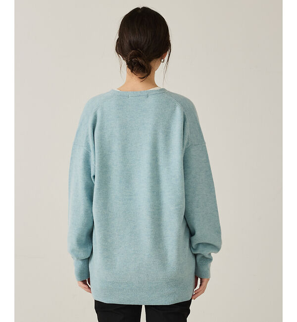 qualite「ウールVネックプルオーバー」|ニット・セーター|