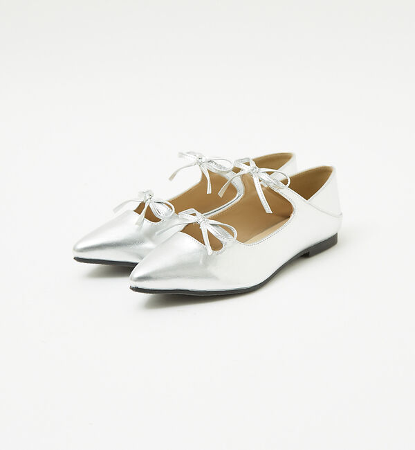 AU BANNISTER「【販売店舗限定】ダブルリボンポインテッドパンプス」|パンプス|