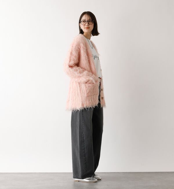 abahouse mavie「【オリジナル】ウォッシュドバレルジーンズ/大人カジュアル/カーブパンツ/春服【予」|デニム|