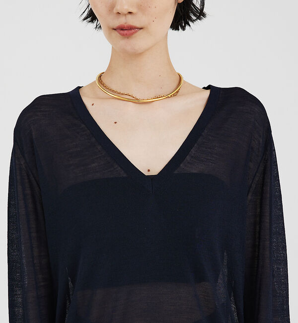 The Store by C' 「【COCUCA】2WAYシアーニットプルオーバー」|ニット・セーター|