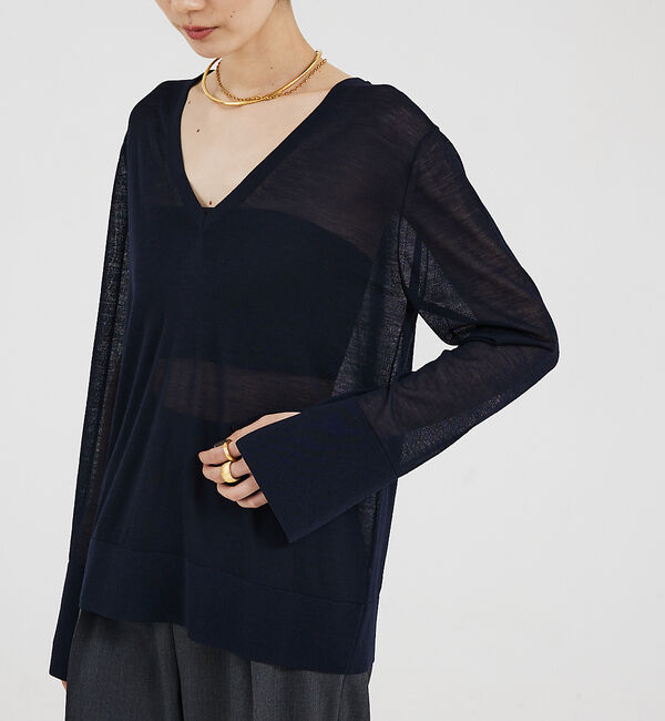 The Store by C' 「【COCUCA】2WAYシアーニットプルオーバー」|ニット・セーター|