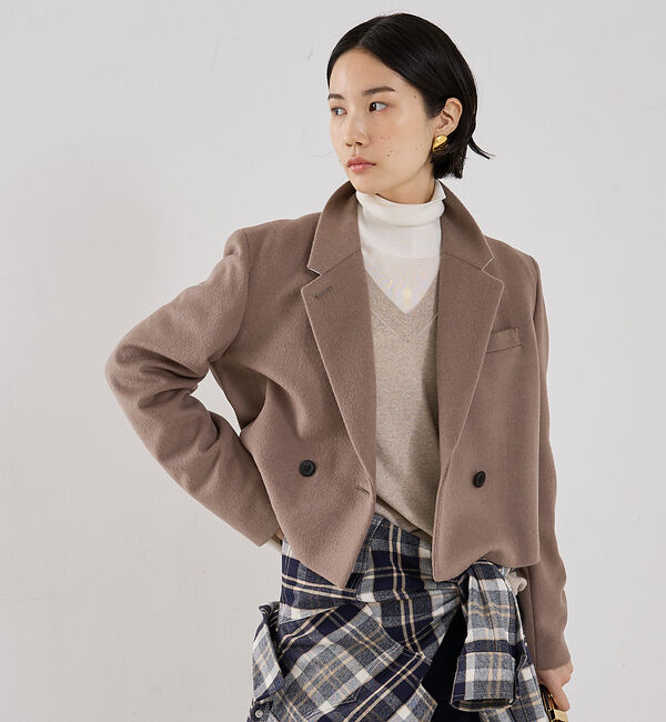 The Store by C' 「【COCUCA】ショートコート」|その他|ダークベージュ