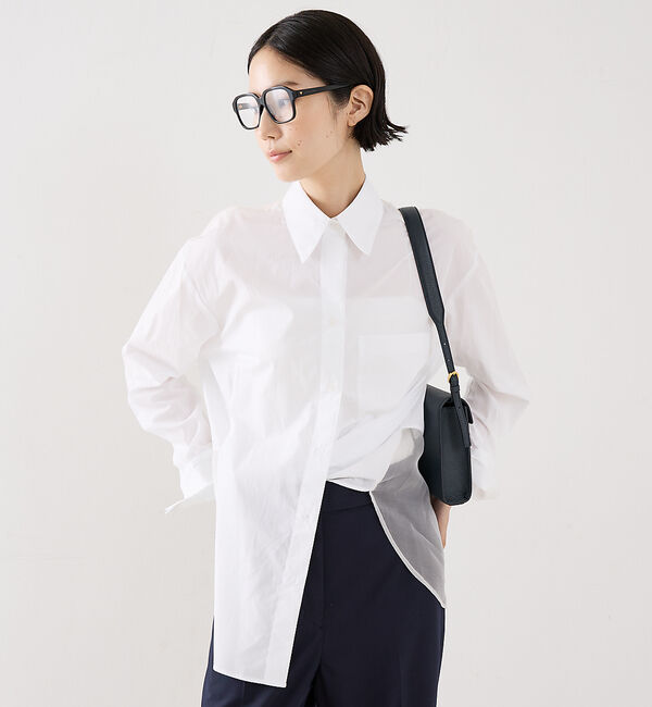 The Store by C' 「【TWP】SLIDING DOORS TOP／オーバーサイズシャツ」|シャツ・ブラウス|ホワイト