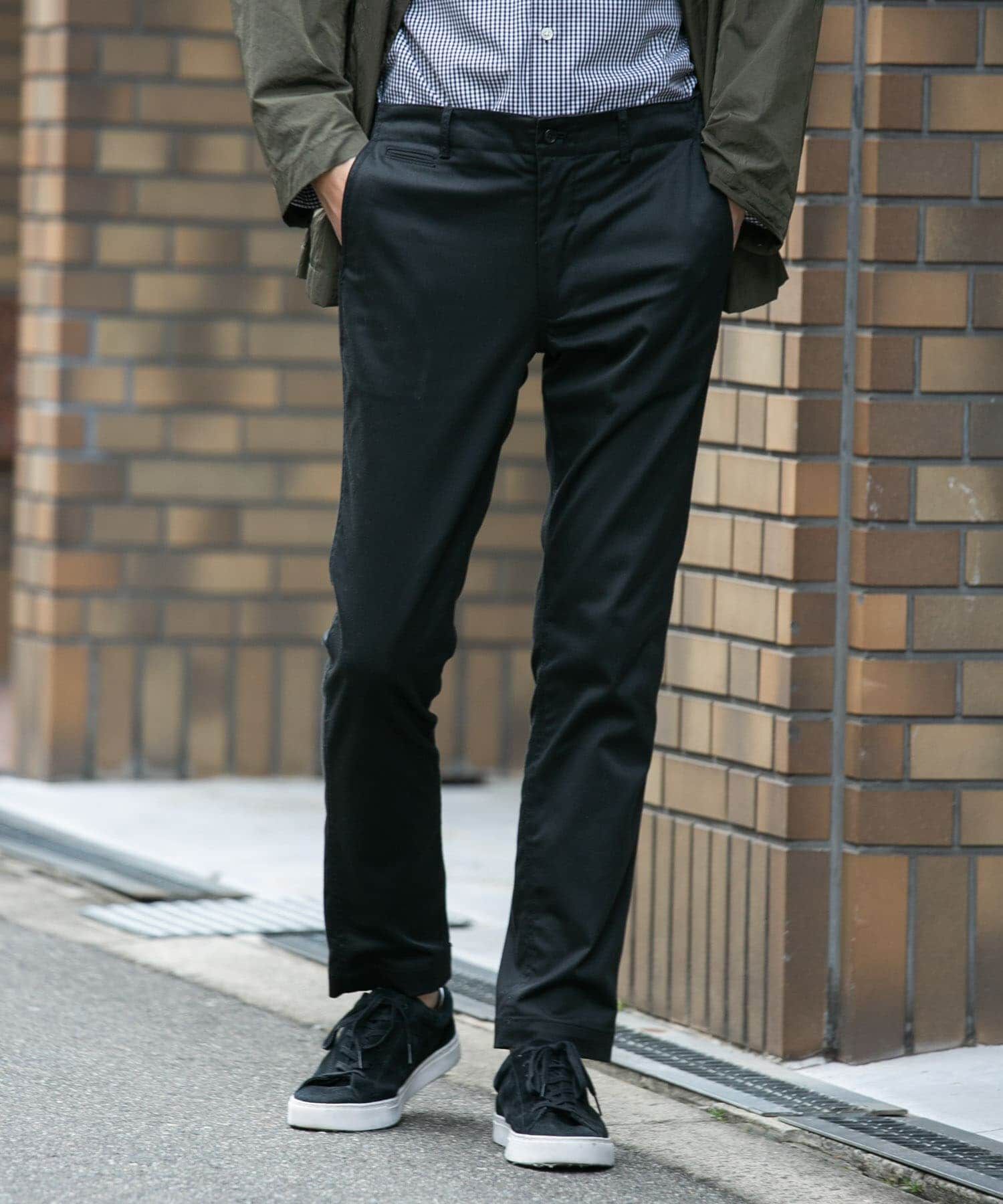 URBAN RESEARCH ROSSO「『XLサイズあり』スリムストレッチテーパードチノパンツ」|その他|ブラック