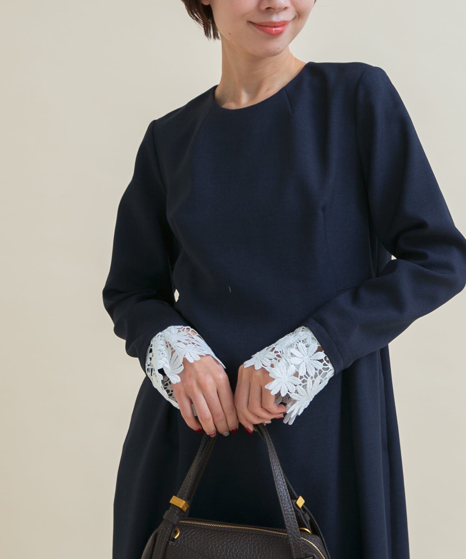 URBAN RESEARCH ROSSO「『WEB限定』袖レースワンピース」|ワンピース|