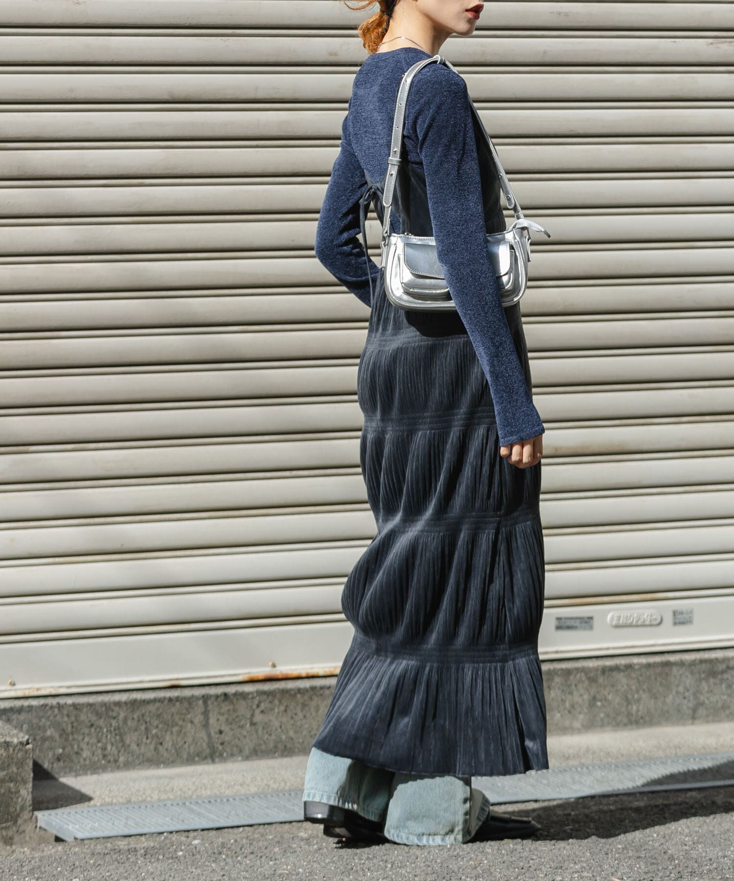  「マジョリカプリーツキャミワンピース」|ワンピース|