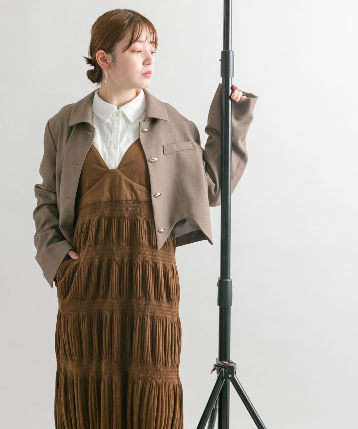  「マジョリカプリーツキャミワンピース」|ワンピース|