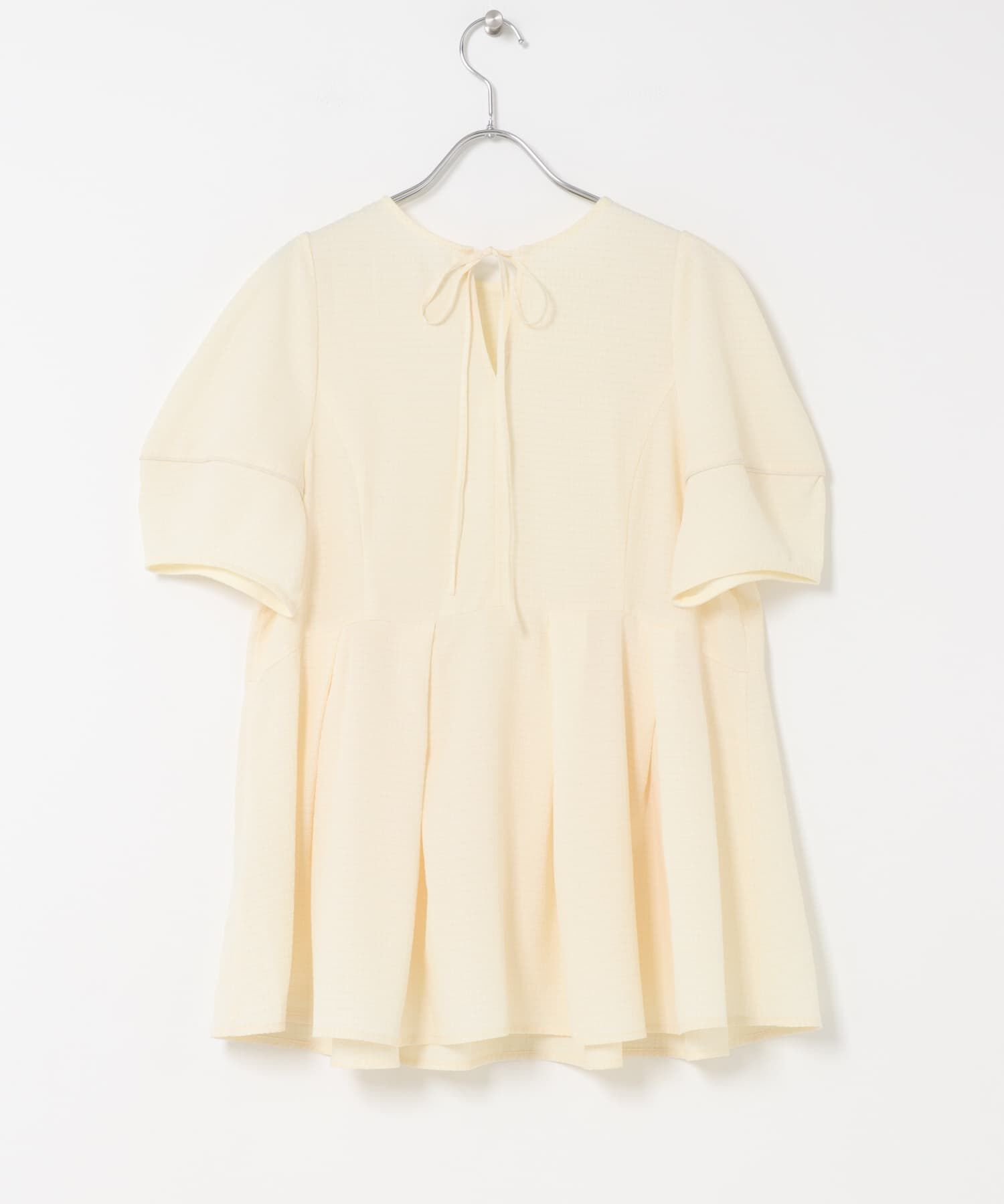  「ボリュームスリーブペプラムトップス」|シャツ・ブラウス|