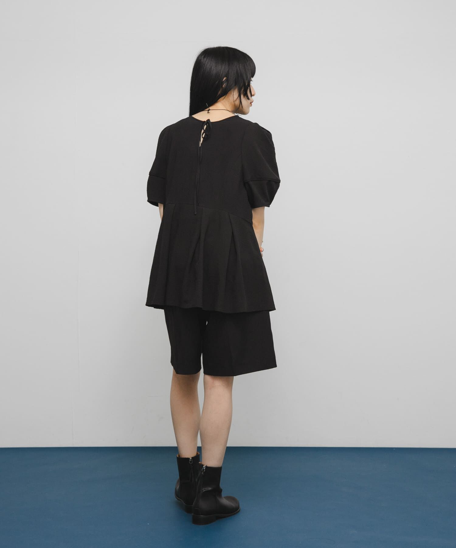  「ボリュームスリーブペプラムトップス」|シャツ・ブラウス|