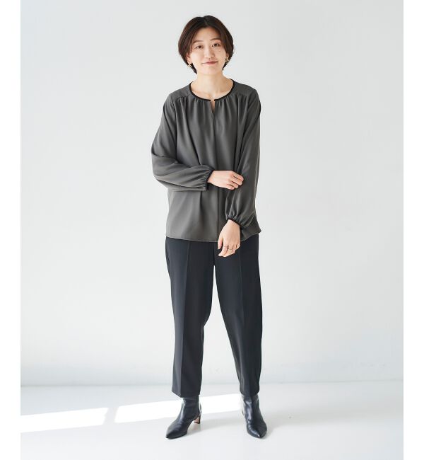 le.coeur blanc「《手洗い可能》ツイルイージーテーパードパンツ」|その他|