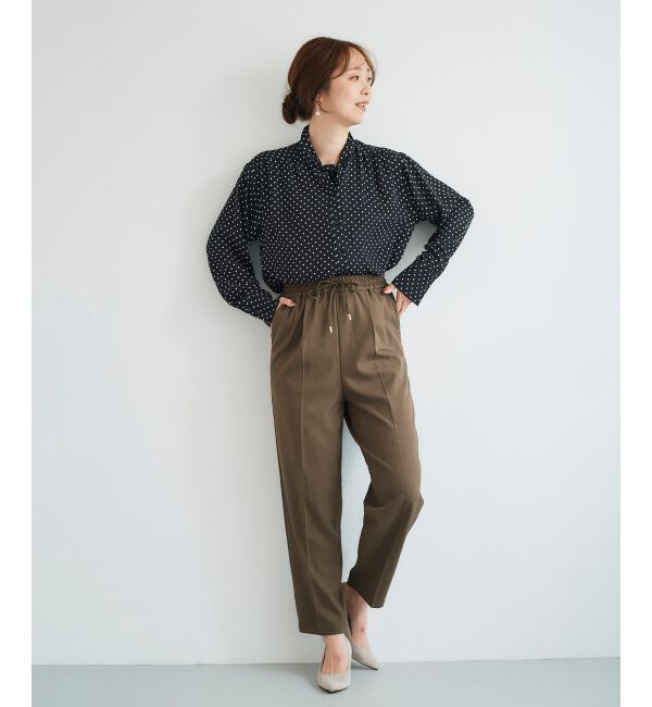 le.coeur blanc「《手洗い可能》ツイルイージーテーパードパンツ」|その他|