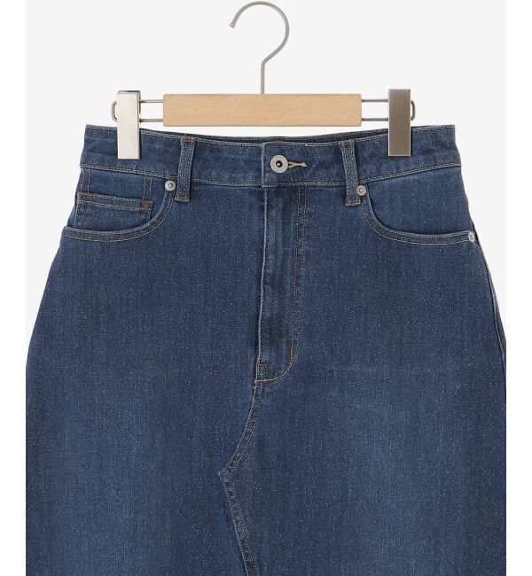  「リメイク風ラメデニムスカート」|スカート|