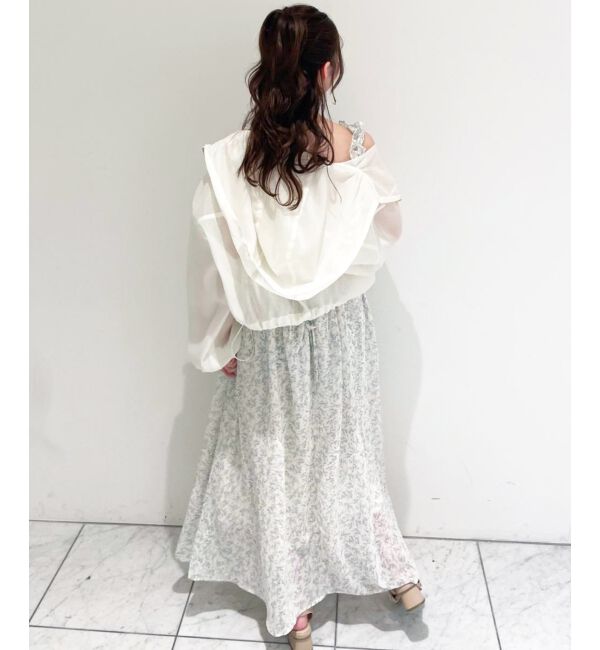  「フリルショルダーレースアップワンピ」|ワンピース|