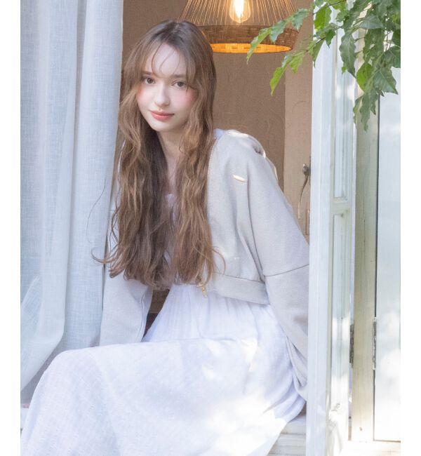  「フリルショルダーレースアップワンピ」|ワンピース|