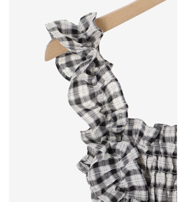  「フリルショルダーレースアップワンピ」|ワンピース|