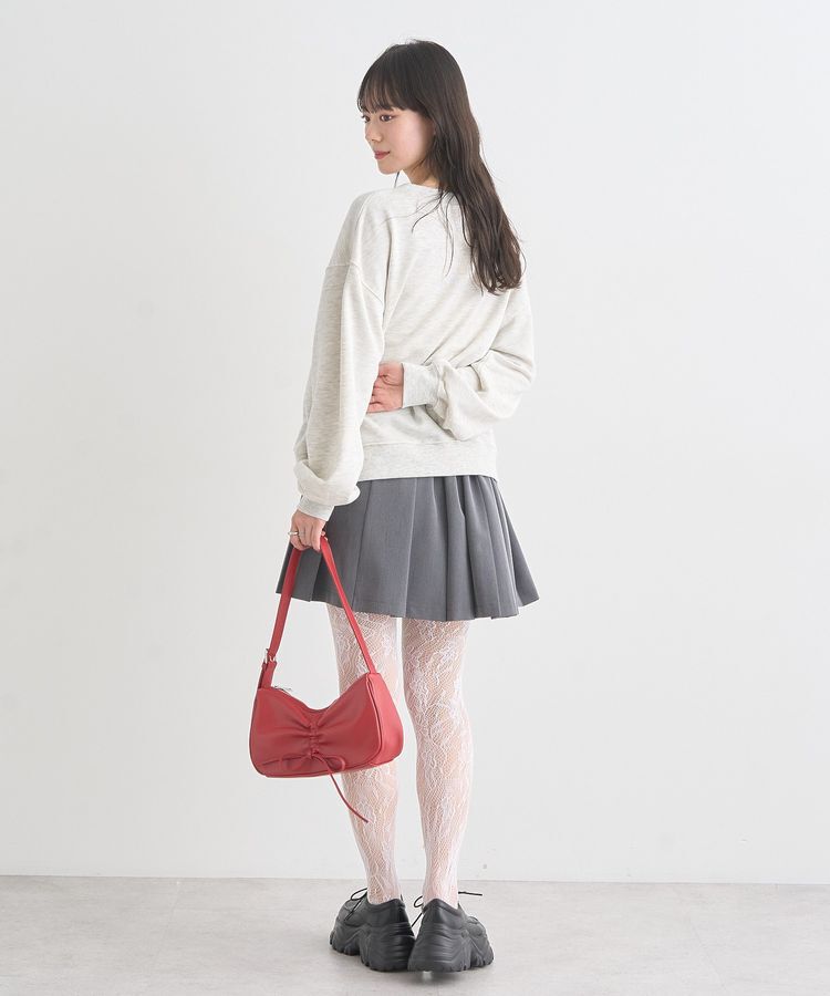 earth music&ecology「ベルト付きプリーツミニスカート」|スカート|